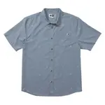 Рубашка с коротким рукавом Salty Crew Micro vibes tech woven, синий - фото