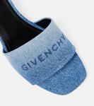 Джинсовые мюли с логотипом Givenchy, Medium Blue - фото 5