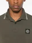 Рубашка поло с логотипом Stone Island, зеленый - фото 4