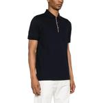 Короткий рукав Поло Moncler, черный - фото 6