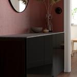 Верхняя панель IKEA, 180x42 см, цвет marble effect/black - фото 3