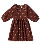 Платье из хлопка с принтом Фрейя Rylee + Cru, Brick - фото