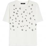 Футболка Weekend Max Mara Cabina с пайетками WEEKEND MaxMara, белый - фото