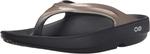 Шлепанцы OOlala Sandal OOFOS, цвет Black/Latte - фото