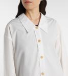 Хлопковая рубашка Herschel Khaite, Chalk - фото 4