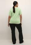 Футболка Kaffe Curve STRIPED, Feather Gray Mel Green/Green - фото 3