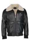 Куртка TOP GUN Faux leather jacket, Black - фото