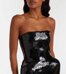Бюстье с пайетками David Koma, Black - фото 4