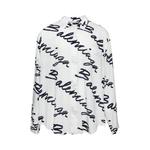 Рубашка Balenciaga Logo Long-Sleeve Shirt, белый - фото