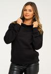 Толстовка behype Kapuzenpullover BHPERTH Basic Oversize Einfarbig, черный - фото