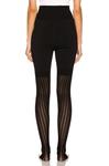 Брюки Alaïa Lace Legging, нуар - фото 3