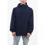 Плащ-дождевик Utility MOUNTAIN с завязками Woolrich, Blue - фото