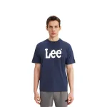 Футболка унисекс темно-синяя Lee, темно-синий - фото 3
