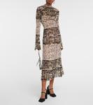 Атласные туфли charlotte 95 Amina Muaddi, черный - фото 2