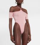 Сетчатый боди с халтернеем KNWLS, розовый - фото 3