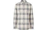 Рубашка мужская белая Burberry, белый - фото
