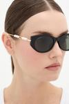 Солнцезащитные очки Gucci, черный - фото 6
