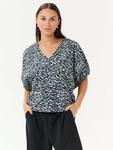 Блузка Ruffalo Abstract KAFFE, Blue/Multi - фото
