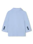 Однобортный блейзер BOSS Kidswear, синий - фото 2