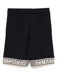 Хлопковые шорты Emporio Armani Kids, синий - фото 2