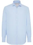 Рубашка с длинными рукавами Brunello Cucinelli, синий - фото