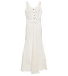 Длинное джинсовое платье Chloé, White-Beige 2 - фото
