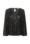 Блуза Cream CRDIDDI BLOUSE SEQUINS, Pitch Black/Black - фото 5