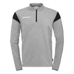 Толстовка Uhlsport Squad 27 half zip, серый - фото