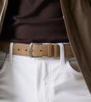 Замшевый ремень Alsavel Loro Piana, Light Woodsmoke - фото 3