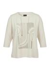 Топ Via Appia Due RUNDHALS MOTIV , Beige/Off-White - фото