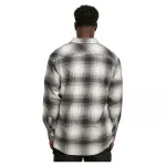 Рубашка Urban Classics Mock Check, коричневый - фото 2