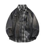 Fax For Fmacm Джинсовая куртка унисекс FMACM, Черный + синий [Рубашка] - фото 6