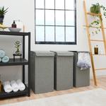 Корзина для белья Dunedesign, 60x30 см, серый - фото 3