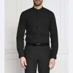 Рубашка очень узкого кроя Enrique Hugo, черный - фото