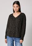 Блуза Street One Studio Blouse, Braun/Dark Brown - фото