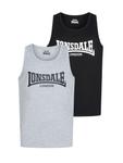 Рубашка LONSDALE Averham, цвет mottled grey/Black - фото