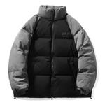 POINTLIMIT Унисекс пуховик, Black Sleeves with Blue Body - фото 5