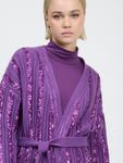 Вязаный кардиган Influencer, фиолетовый - фото 5
