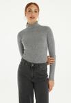 Вязаный свитер Tezenis, цвет grau grey wool blend - фото 4