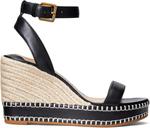 Сандалии Hilarie Burnished Leather Espadrille LAUREN Ralph Lauren, черный - фото 3
