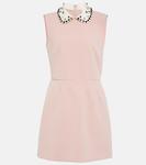 Мини-платье из кади с декором REDValentino, New Rose - фото