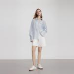 ELLE Рубашка Women's Blue Lapel Thin - фото 4