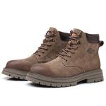 Мужские ботинки Cahhrrn X Martin Boot Men Beige Weishibangwei - фото 7