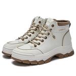 Ботинки Martin Boot женские Laorentou, бежевый/черный - фото 6