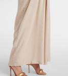 Кафтан с вырезом Adriana Degreas, Beige - фото 5