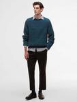 Paul Smith Lambswool Saddle свитер с круглым вырезом Barbour, Rosette Blue - фото 2