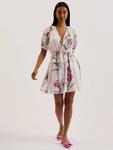 Merieli платье мини с цветочным принтом Ted Baker, Light Pink/Multi - фото 3
