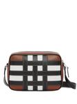 Burberry клетчатая сумка через плечо, коричневый - фото