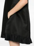 Платье мини с оборками SACAI, черный - фото 5