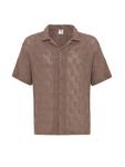 Рубашка на пуговицах Comfort fit VAMOS CLO, коричневый - фото